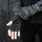 Тактические перчатки,беспалые, без накладки, Black S - изображение 5