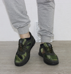 Мужские кроссовки с вставкой из плащевки BFL 41 26.7см зелёный - изображение 4