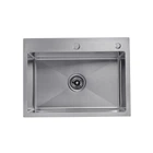 Мойка кухонная KRONER HANDMADE (KRP) Gebürstet-5843HM D3.0-1.0T215