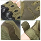 Перчатки тактические COMBAT без пальцев размер L летние цвет хаки со вставками штурмовые - изображение 7