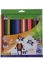 Кольорові олівці, 24 кол., KIDS LINE /120/