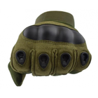 Чоловічі рукавиці тактичні Oakley військові, олива (6986, EL - M) - зображення 7
