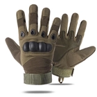 Тактичні рукавички повнопалі Oakley (велорукавиці, моторукавиці) Олива М - зображення 1