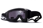 Защитные очки маска со сменными линзами Global Vision Windshield 3Kit AF (желтая + прозрачная + серая) с диоптрической вставкой - изображение 2