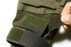 Перчатки тактические с закрытыми пальцами летние с косточками Хаки - изображение 3
