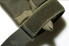 Перчатки тактические с закрытыми пальцами летние с косточками Хаки - изображение 5