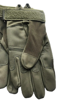 Тактичні рукавички із закритими пальцями літні з кісточками Хакі - зображення 6
