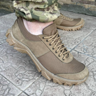 Кросівки чоловічі тактичні літні сітка ЗСУ (ЗСУ) 6718 40 р 26,5 см коричневі - зображення 4