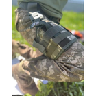 Кобура тактична стегна на ногу ЗСУ Камуфляжна 6534 зелена - зображення 3