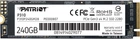 SSD диск Patriot P310 240GB M.2 2280 NVMe PCIe 3.0 x4 3D NAND TLC (P310P240GM28)