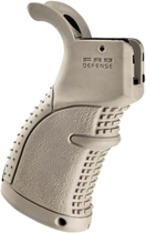 Рукоятка пистолетная прорезиненная FAB Defense AGR-43 для AR-15 Coyote Tan (24100068) - изображение 1