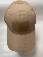 Військова тактична бейсболка кепка Desert tan Пісочний One size - зображення 1