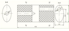 Глушитель POLMO Ремонтный 210x110x450, 2*fi 43 (00.04)-(850181) (Polmo-00.04)