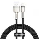 Кабель Baseus Cafule Series Metal Cable USB to Lightning 2.4A 0.25m CALJK-01 Black
