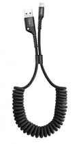 Кабель Baseus Fish Eye Spring Cable USB to Lightning 2A 1m CALSR-01 Black