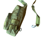 Рюкзак тактический через плечо олива - изображение 6