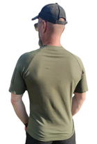 Військова футболка з липучками під шеврони Розмір 3XL 56 хакі 120163 - зображення 4