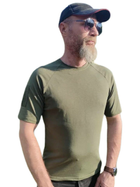 Військова футболка з липучками під шеврони Розмір L 50 хакі 120163 - зображення 1