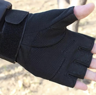 Безпальні тактичні рукавички Тактичні рукавички без пальців Розмір XL Чорний - зображення 6