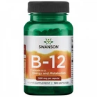 Витамин В12, Vitamin B-12, Swanson, 500 мкг, 100 капсул (SWV-01030)