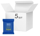 Упаковка влажных полотенец Чиста Перемога Антибактериальных 5 пачек по 8 шт (4823071653915)