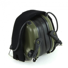 Навушники для стрільби Тактичні Мікрофон Кріплення на шолом Активні Олива EARMOR M32 Зелений - изображение 6