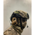 Навушники для стрільби Тактичні Мікрофон Кріплення на шолом Активні COYOTE EARMOR M32 Коричневий - изображение 8