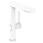 Cмеситель для умывальника однорычажный HANSGROHE Finoris белый латунь с донным клапаном 76063700