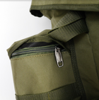 Рюкзак тактичний 80 літрів об'єм для ЗСУ, чоловічий штурмовий військовий рюкзак 80л, водовідштовхувальний оксфорд Хакі - зображення 7