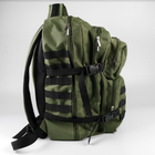 Рюкзак тактический 40 литров объем, мужской военный рюкзак 40л, водоотталкивающий оксфорд Хаки - изображение 3