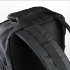 Рюкзак тактический 40 литров объем, мужской военный рюкзак 40л, водоотталкивающий оксфорд Черный - изображение 8