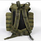 Рюкзак тактический 80 литров объем для ЗСУ, мужской штурмовой военный рюкзак 80л, водоотталкивающий оксфорд Хаки - изображение 9
