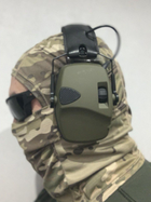 Навушники для стрілянини активні тактичні Tactical Sport Army Olive - зображення 4