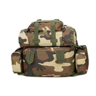 Рюкзак тактический камуфляжный армейский зеленый 56 литров з сумочками - зображення 4