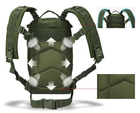 Рюкзак армійський тактичний штурмовий хакі зелений 45 літрів - зображення 8
