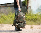 Рюкзак тактический камуфляжный армейский зеленый 56 литров з сумочками - изображение 14