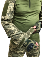 Камуфляжный костюм ЗСУ пиксель : рубашка убакс Ubacs и штаны Комбат Combat размер 48 рост 173-179 - изображение 2