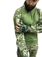 Камуфляжний костюм ЗСУ піксель: сорочка убакс Ubacs та штани Комбат Combat розмір 48 зріст 173-179 - зображення 4