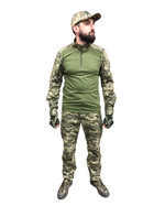 Камуфляжний костюм ЗСУ піксель: сорочка убакс Ubacs та штани Комбат Combat розмір 50 зріст 173-179 - зображення 2