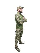 Камуфляжний костюм ЗСУ піксель: сорочка убакс Ubacs та штани Комбат Combat розмір 50 зріст 173-179 - зображення 3