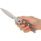Нож Artisan Kinetic Balisong, D2, Steel silver - изображение 5