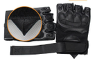 Тактичні рукавички без пальців Рукавички тактичні безпалі Розмір XL Чорний (1234) - зображення 5