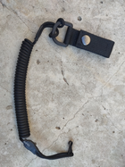 Кобура для ПМ Макарова поясная + шнур страховочный тренчик с чехлом подсумком под магазин Oxford чёрная KS - изображение 4