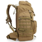 Рюкзак тактический MHZ A51 50 л, песочный - изображение 3