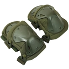 Комплект Тактические Наколенники и налокотники защитные Zelart Green Олива (F01-P) - изображение 3