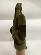 Перчатки тактические полнопалые с защитой XL олива 043-3-2022 - изображение 3