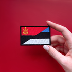 Шеврон нашивка на липучке флаг Правого Сектора та Эстонии, вышитый патч 5х8 см - изображение 4