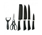 Набір кухонних ножів 6 штук із нержавіючої сталі Zepter Набір ножів з ножицями - зображення 9