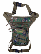Армійська тактична сумка на стегнах 27х30х8 см Хакі Оливковий - зображення 1