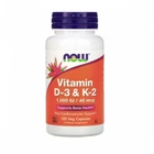 Вітамін Д3 та К2, Vitamin D-3 & K-2, Now Foods, 1000 МО/45 мкг, 120 капсул (NOW-00369)